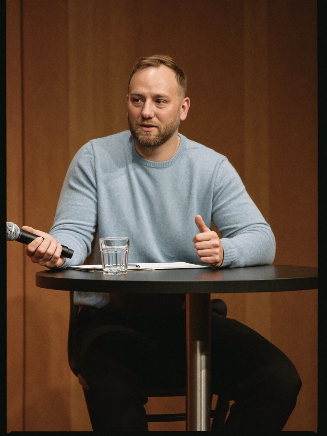 Phil Neil in an on-stage interview
